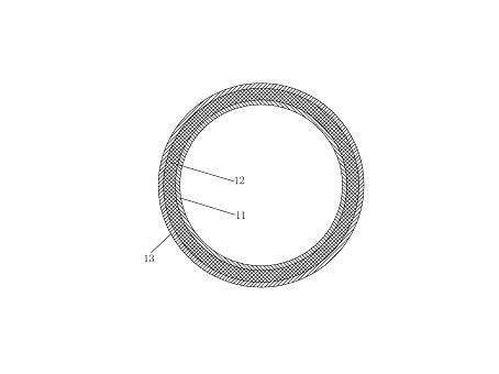 Continuous filament wound and reinforced thermoplastic pipe and manufacturing process thereof