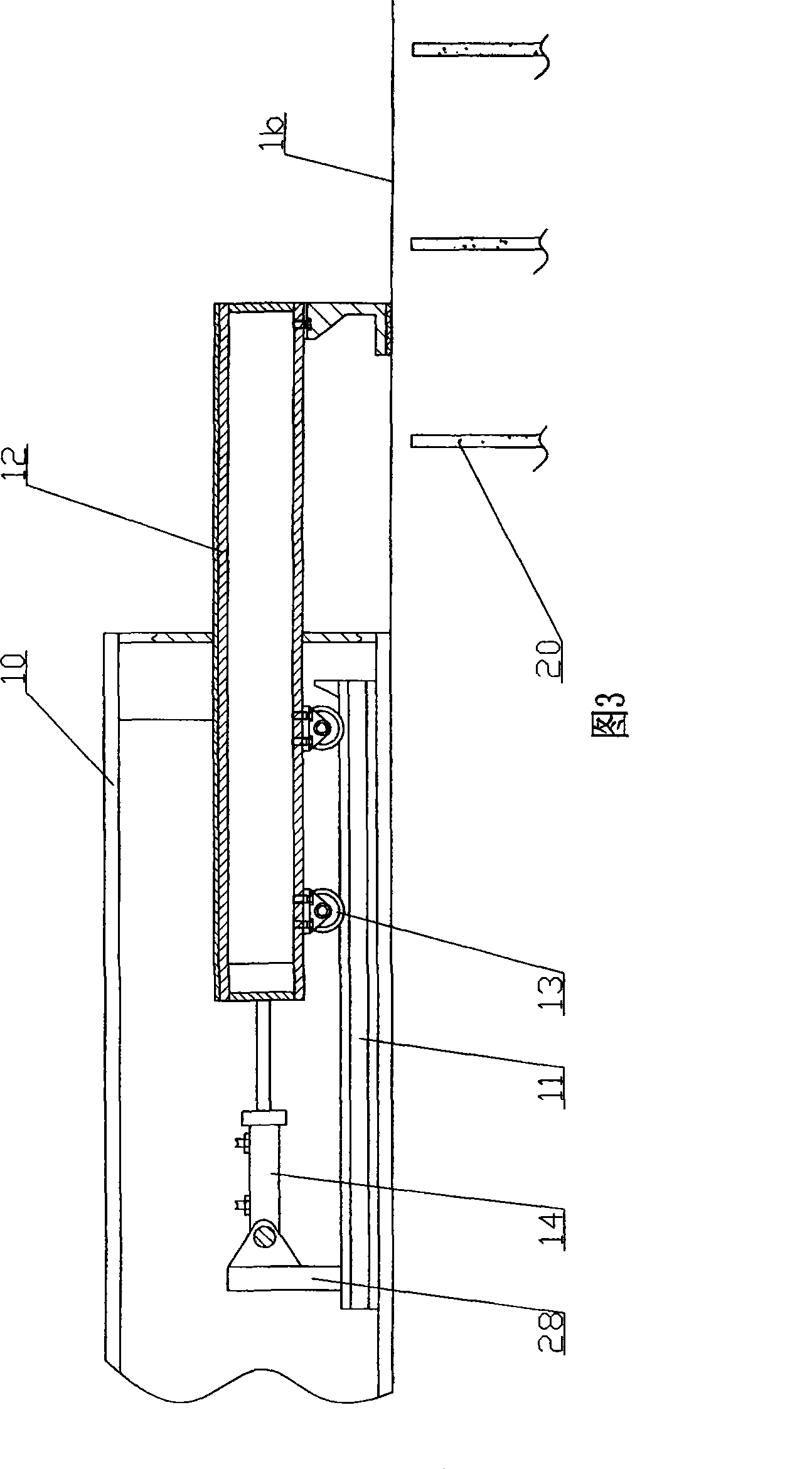 Multiple row sectional drive combined type domestic garbage incinerator