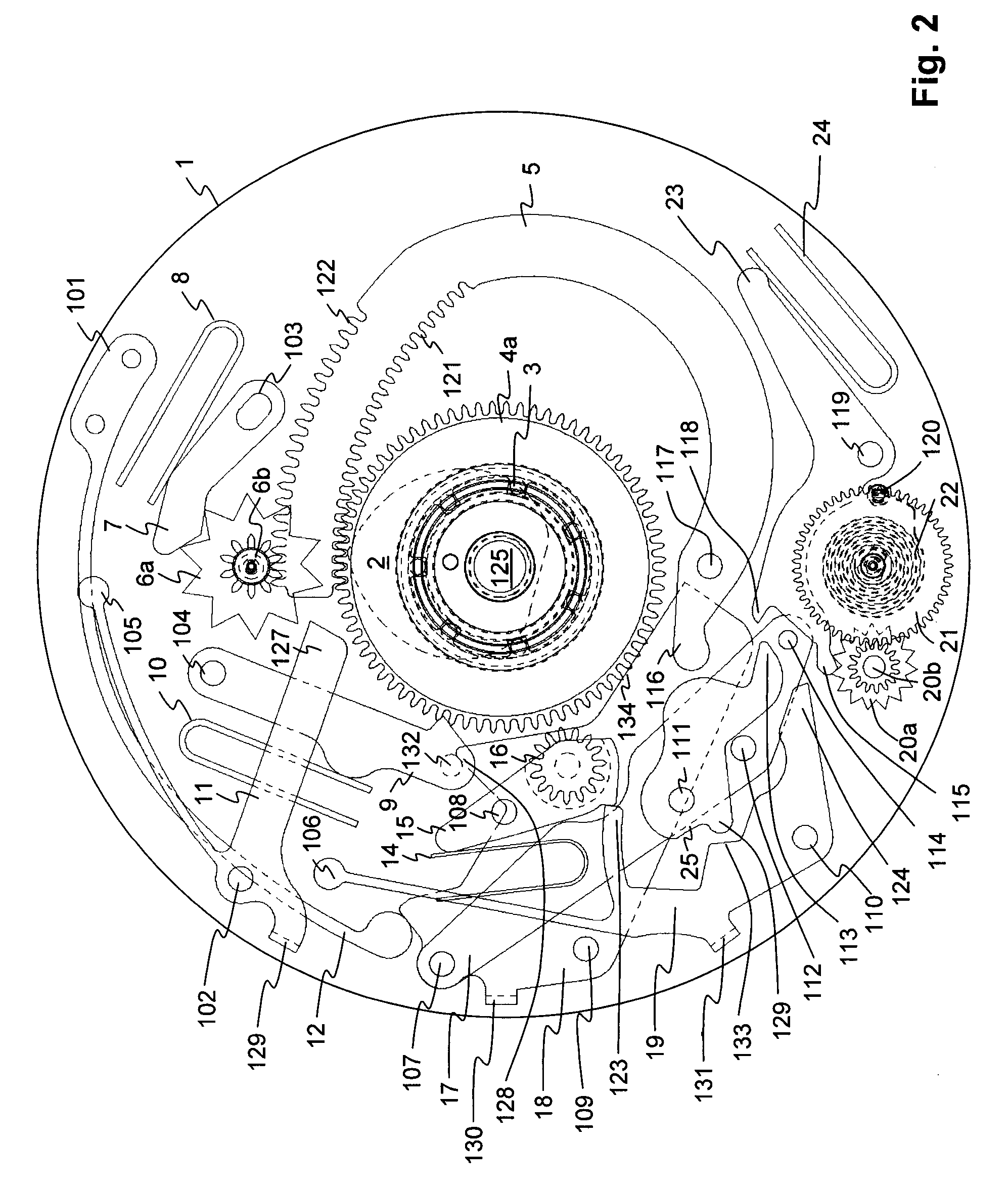 Mechanical golf counter