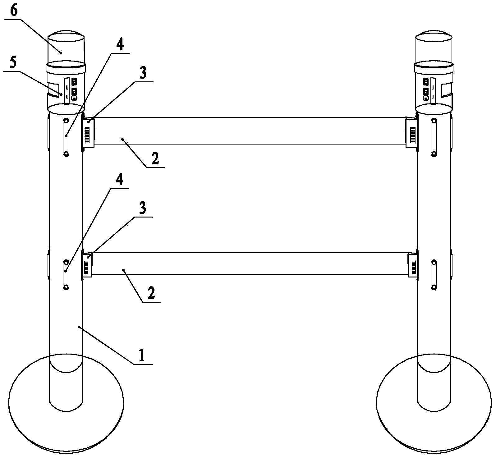 Intelligent portable safety fence