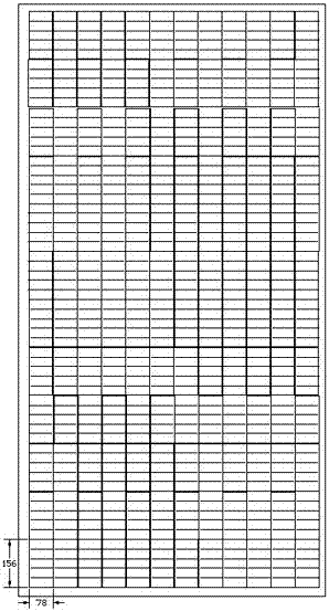 Novel semi-solar cell piece and preparation method and application thereof