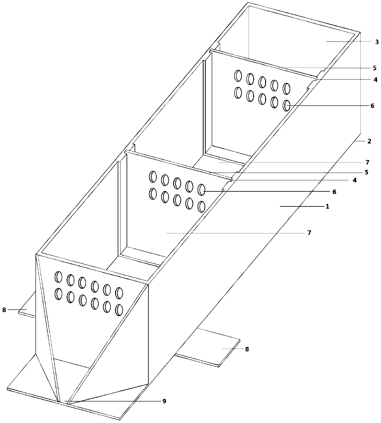 Simulation test device for obtaining soil interflow