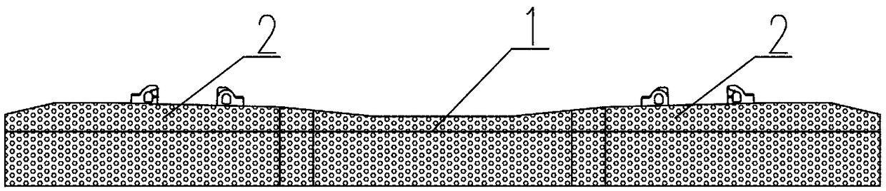 Rubber granular concrete sleeper