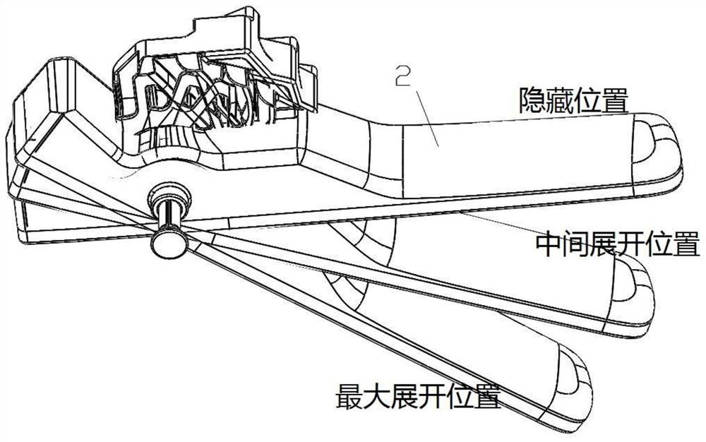 Automobile door handle transmission mechanism and working method thereof