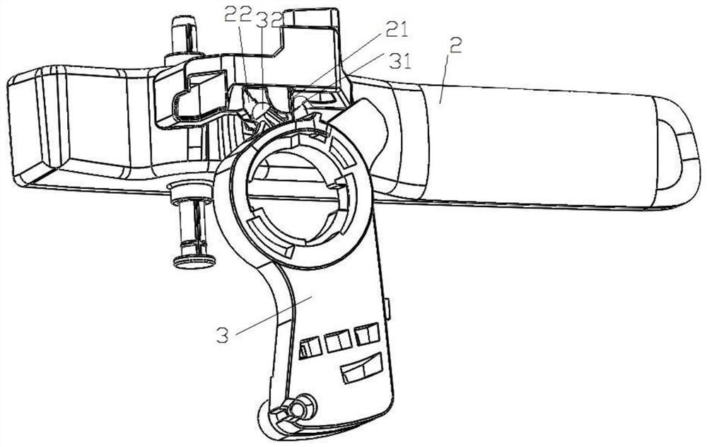 Automobile door handle transmission mechanism and working method thereof