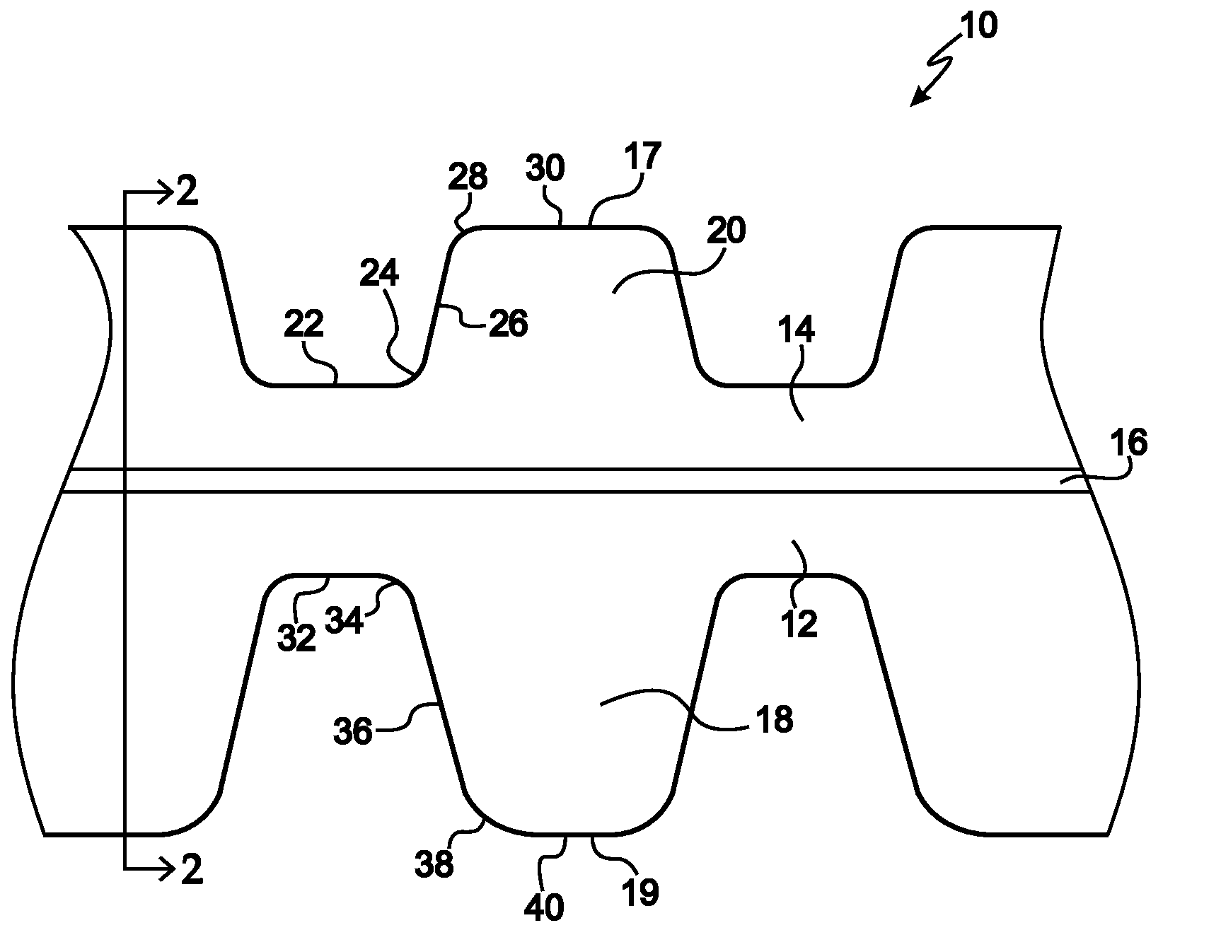 Double cogged v-belt for variable speed drive