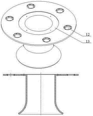 An anti-blocking hanging drilling riser recovery guide device