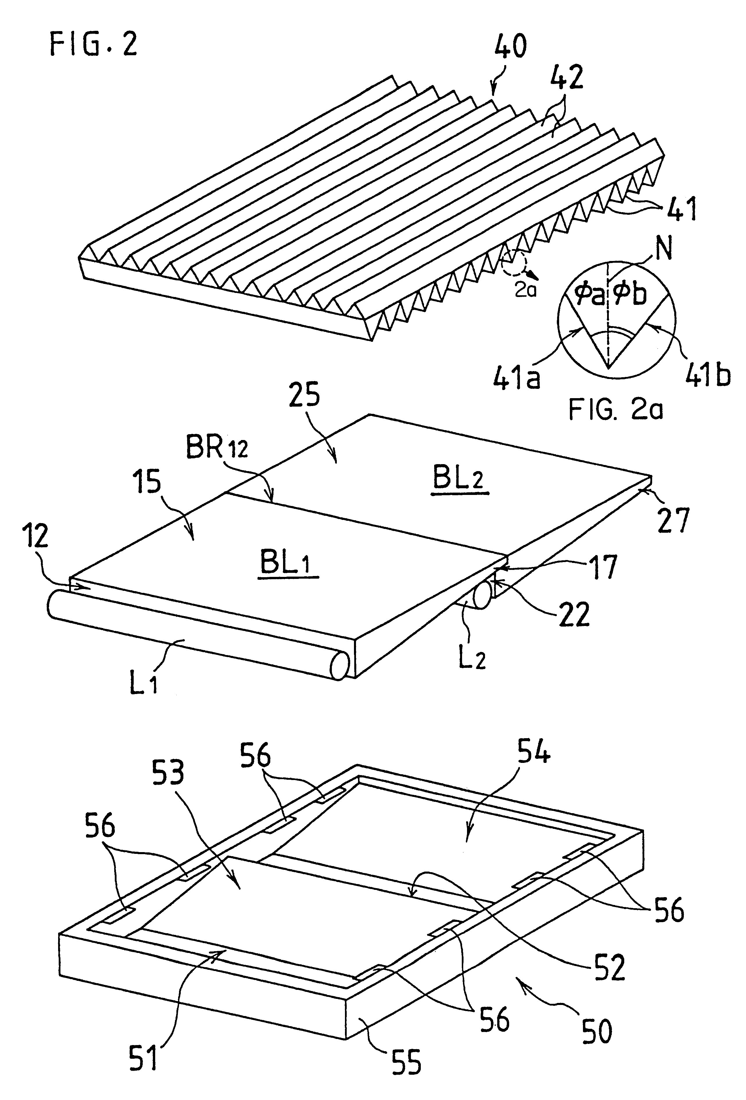 Tandem surface light source device