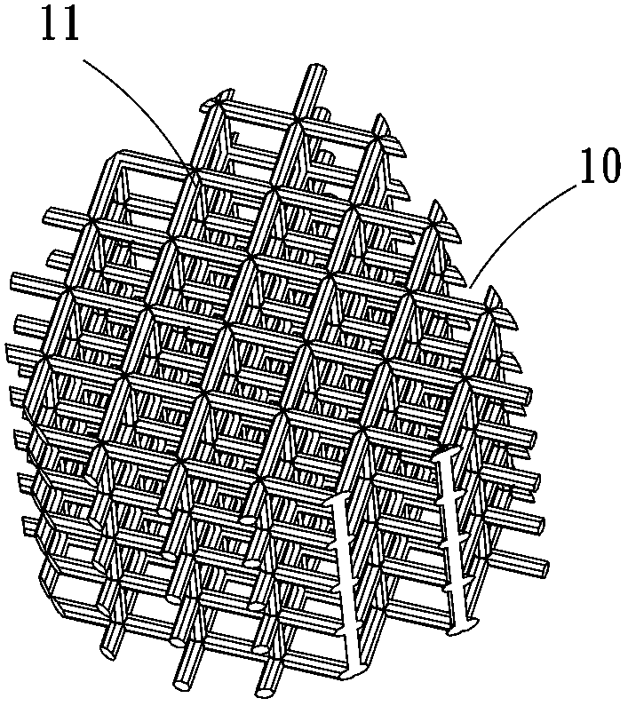 Medical hollow-out rack implant