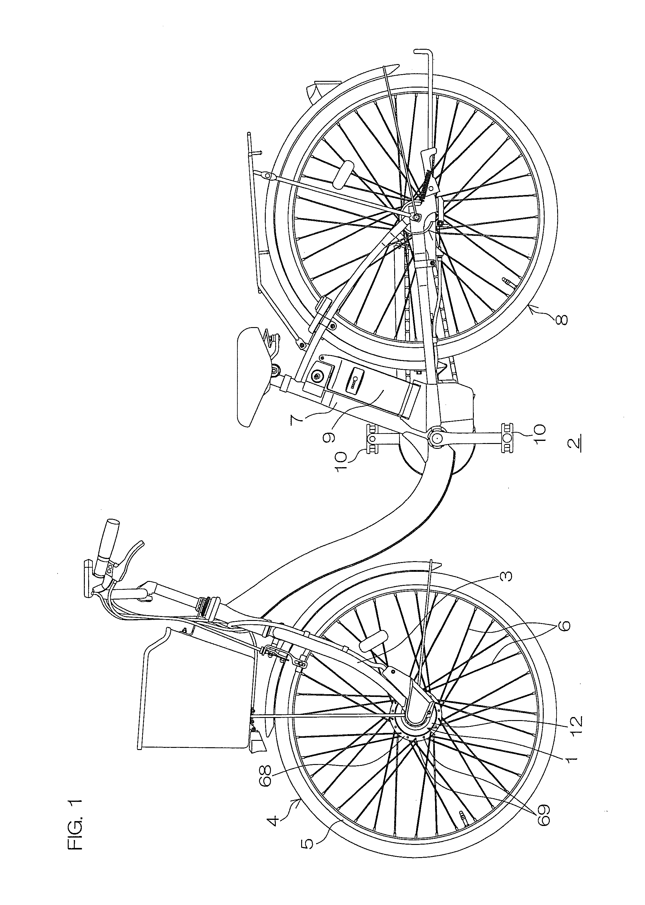 Direct-current motor and hub unit