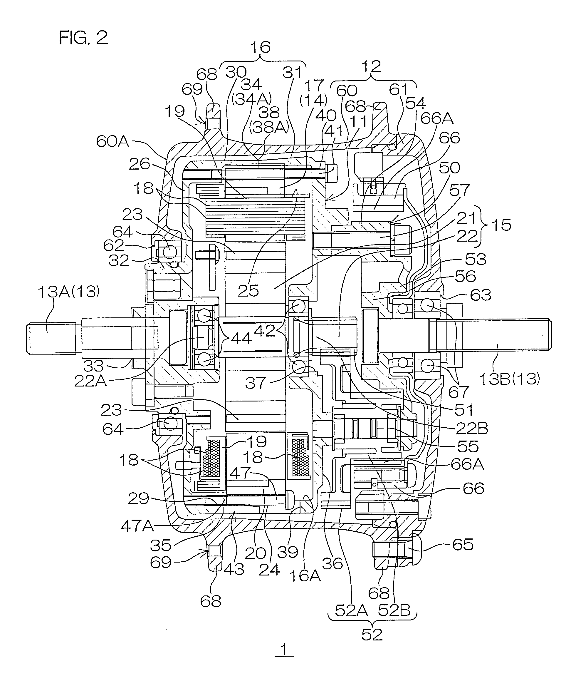 Direct-current motor and hub unit