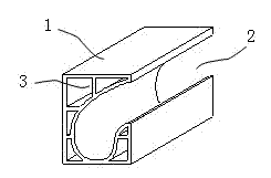 Brick type flowerpot and vertical planting wall surface formed by same