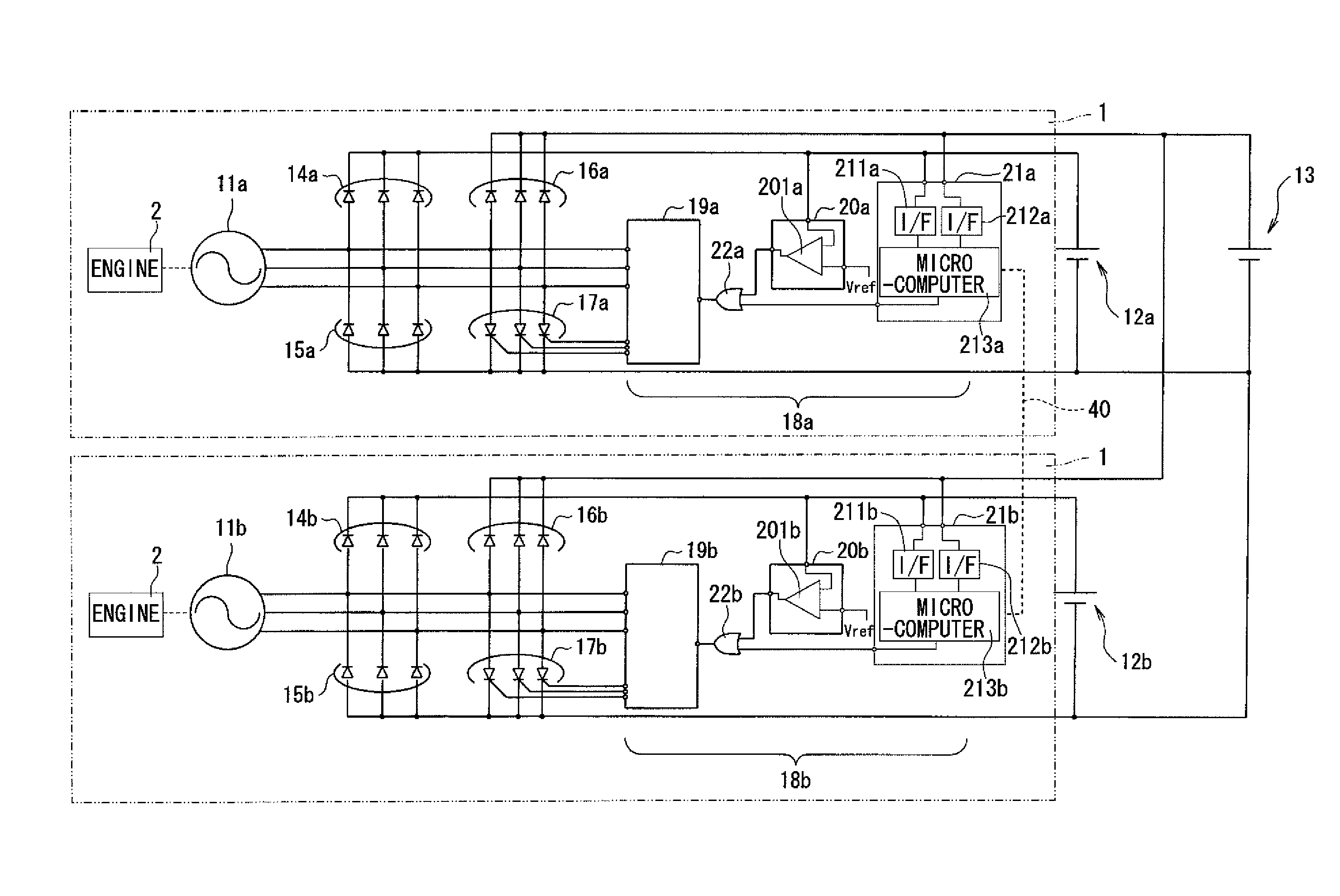 Battery charge control device and marine vessel including the same