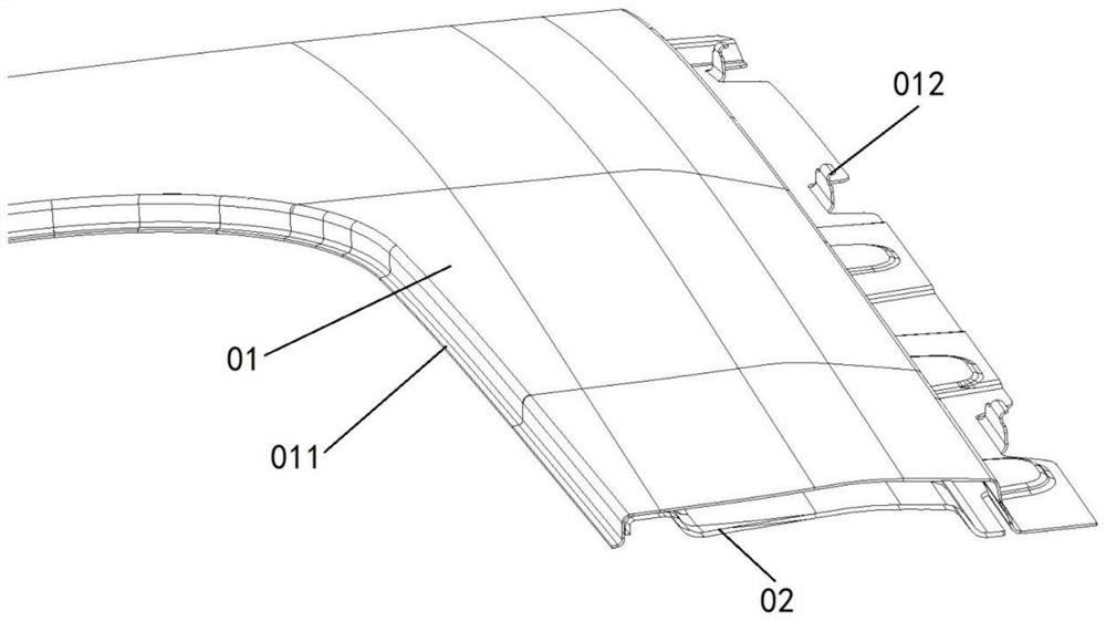 Automobile panoramic sunroof top cover assembly structure