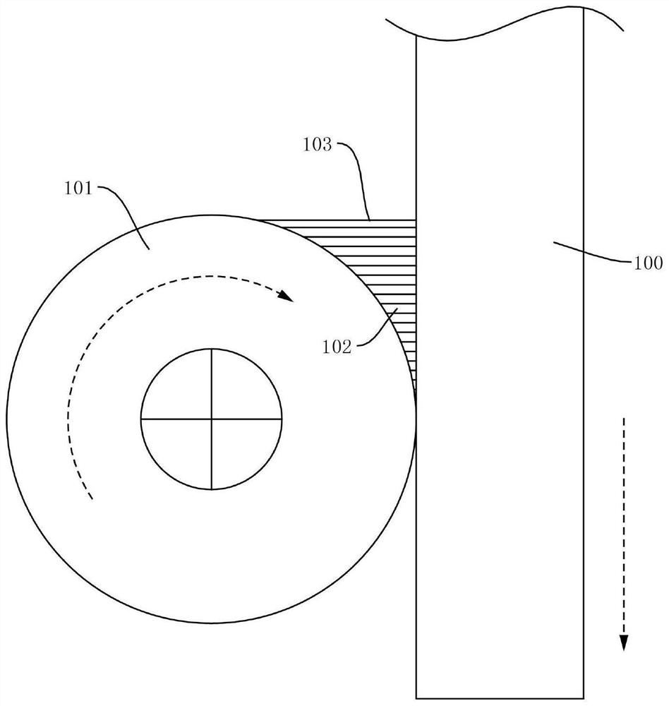 Water squeezing part, water squeezing device and cleaning equipment for flat mop