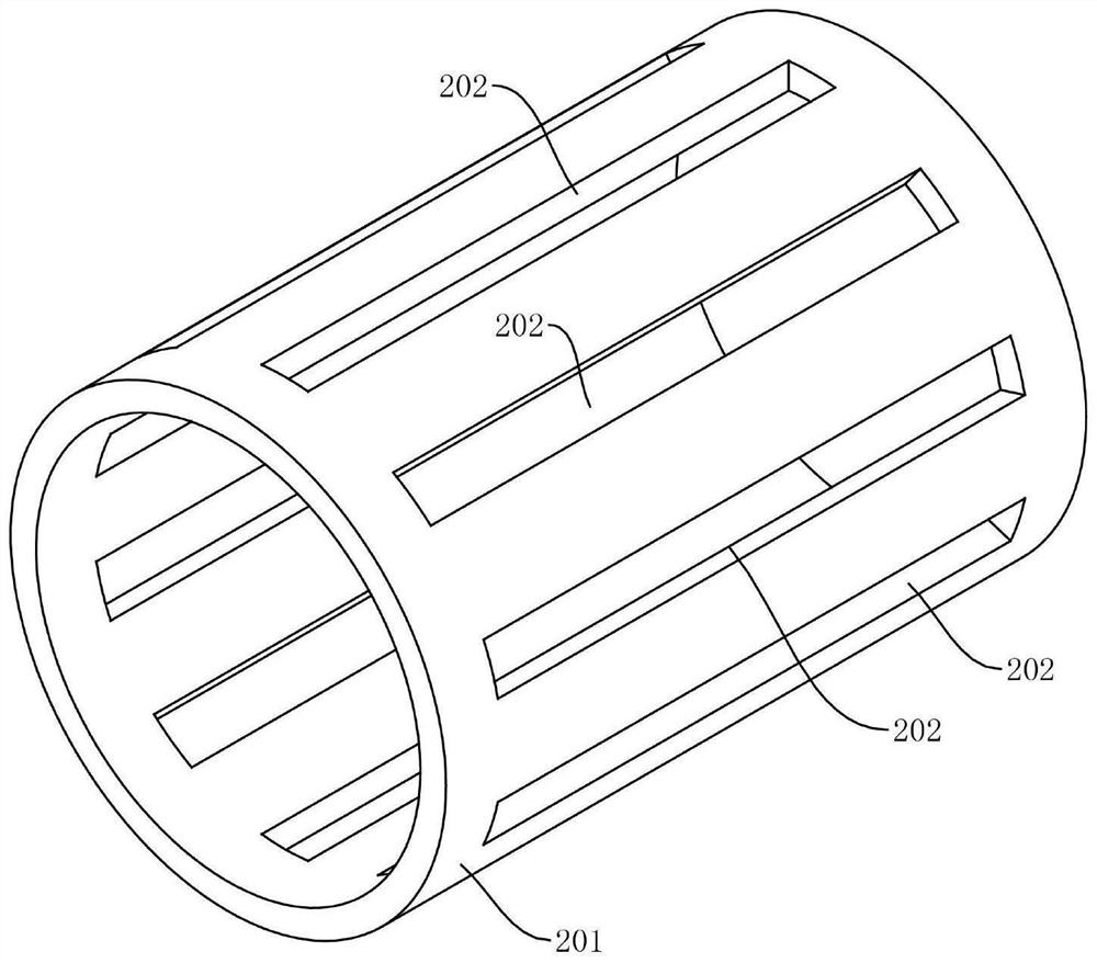 Water squeezing part, water squeezing device and cleaning equipment for flat mop