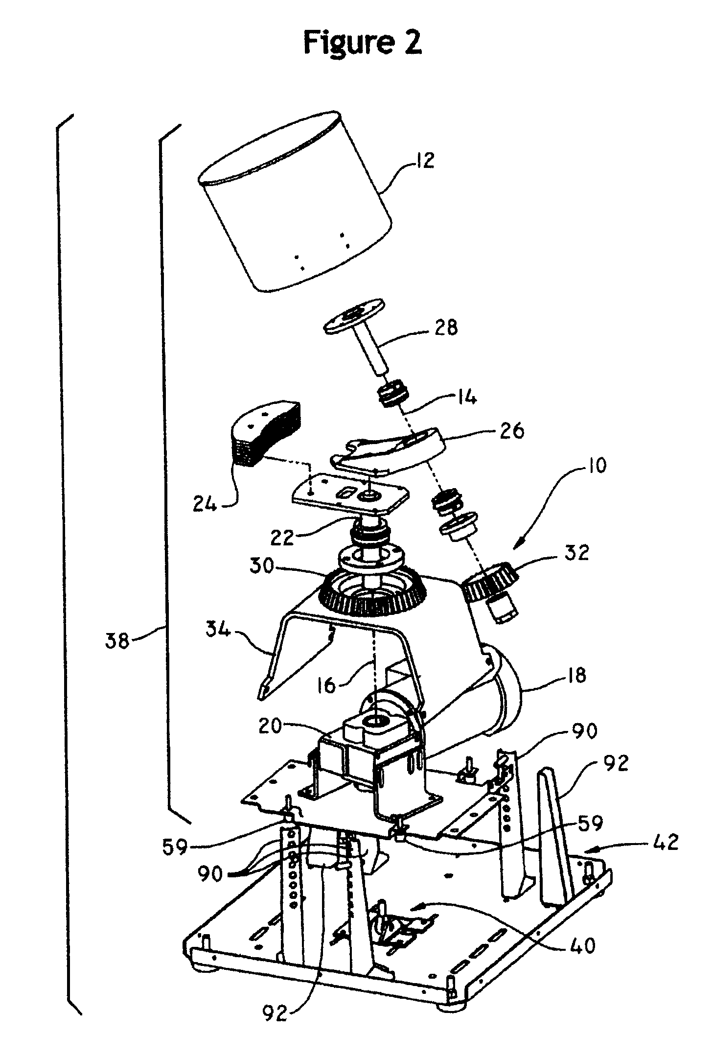 Mixer suspension