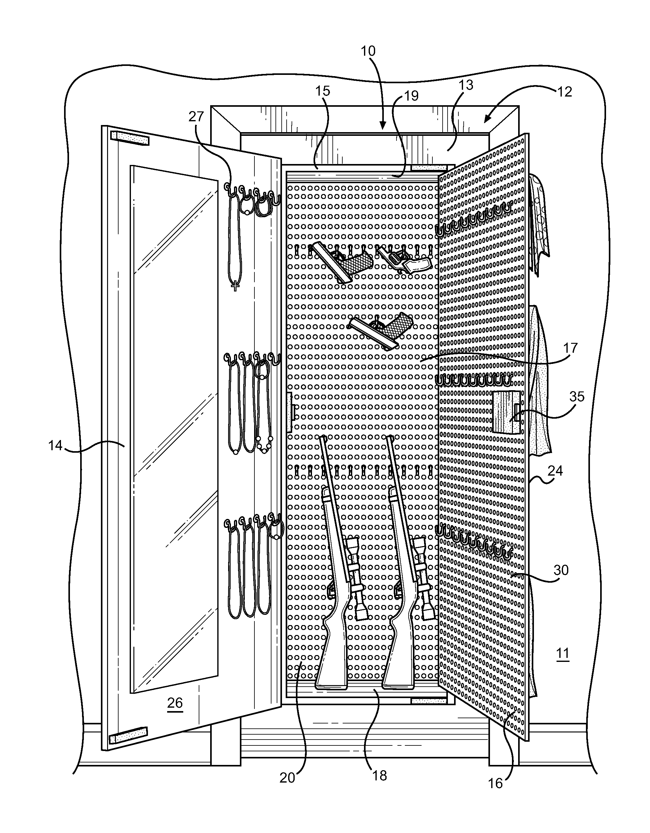 Fashion Accessory Internal Door Storage Cavity