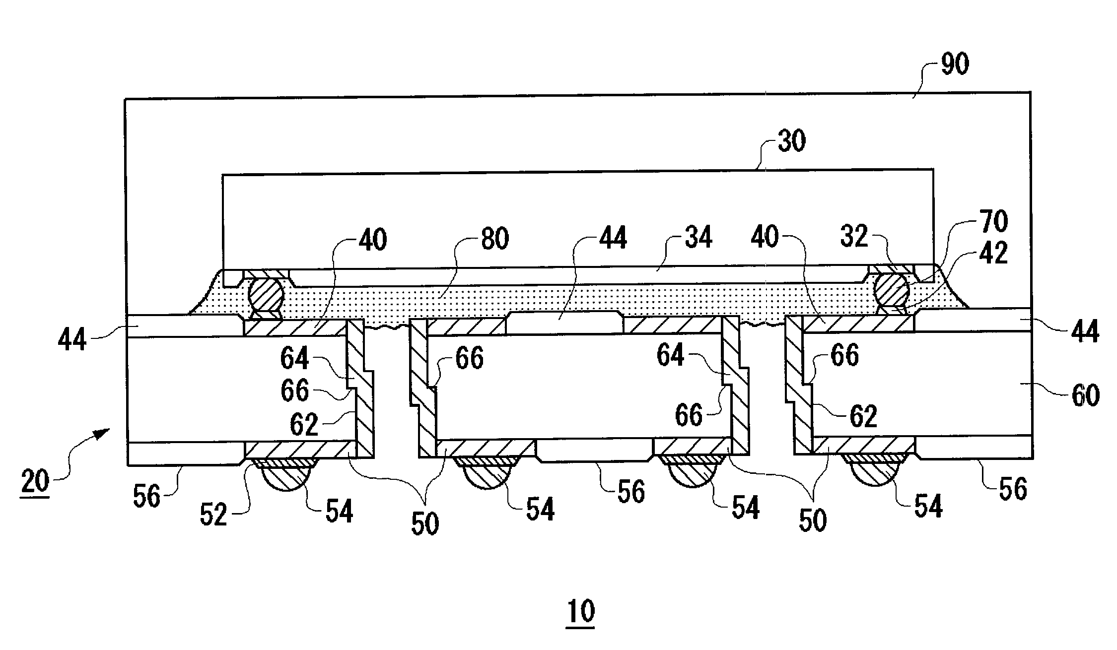 Device mounting board and manufacturing method therefor, and semiconductor module