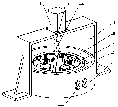 Suspension polishing device with adjustable pressure