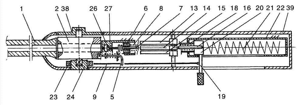 Double-revolving-chamber caseless ammunition gun