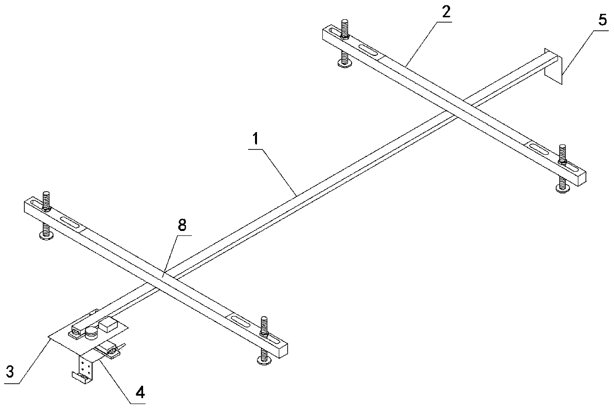 Assembled seabed model elevation measurement device suitable for small wave water tank