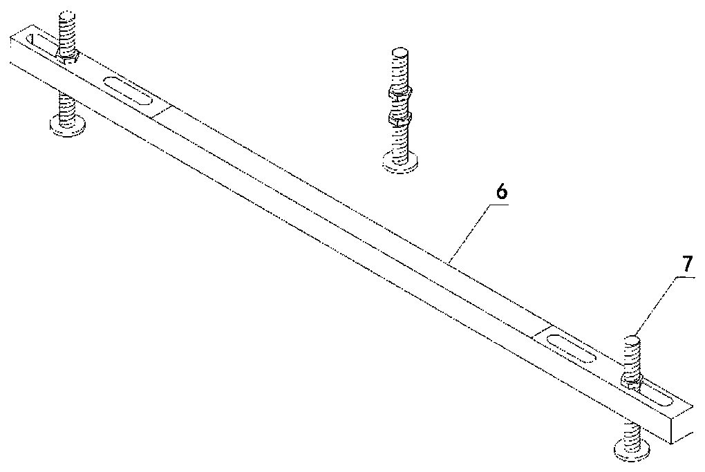 Assembled seabed model elevation measurement device suitable for small wave water tank