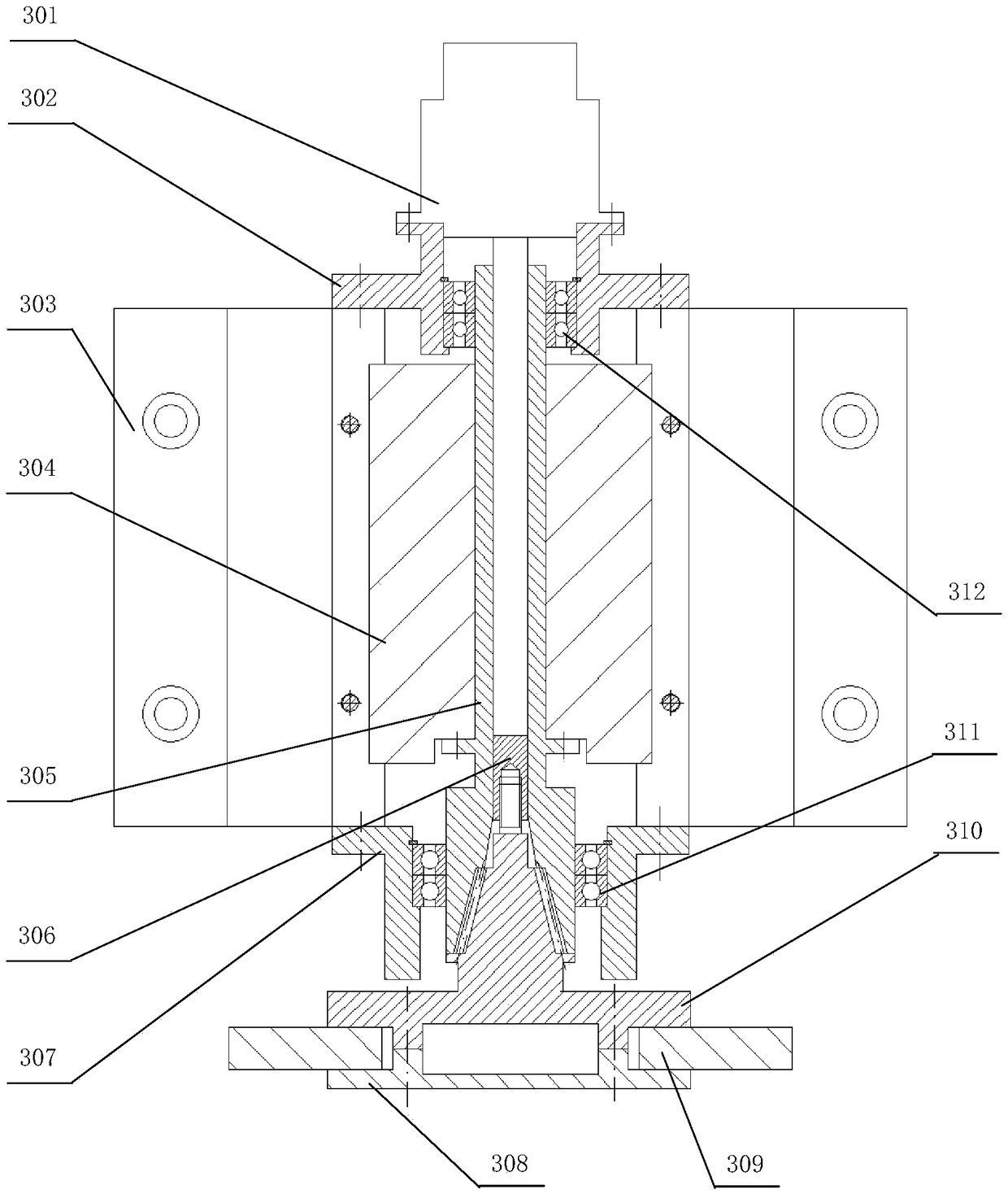 Rough processing and ultrasonic assisting fine processing type forming machine tool for composite grinding wheel and control method