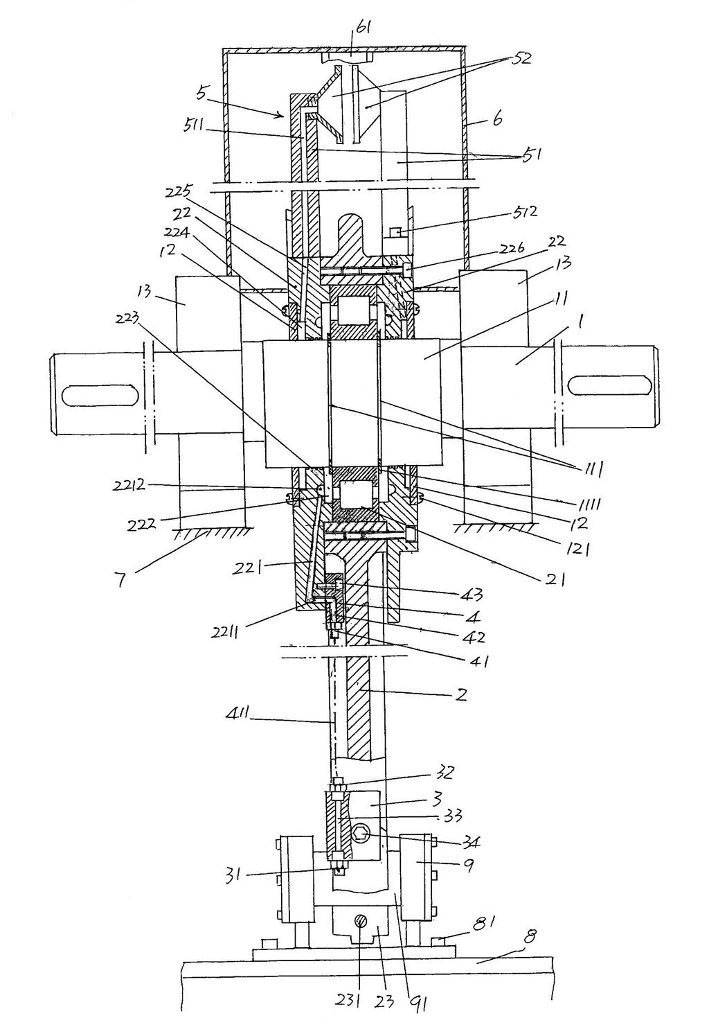 Structure-improved connection rod bearing lubricating mechanism of needle machine