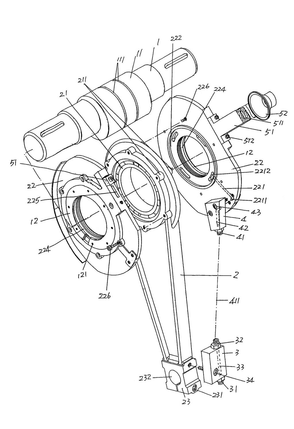 Structure-improved connection rod bearing lubricating mechanism of needle machine