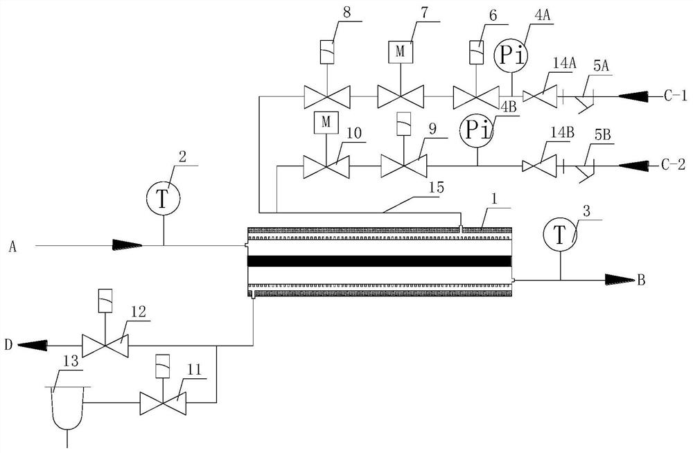 Temperature control system and control method of Antarctic krill cooking equipment