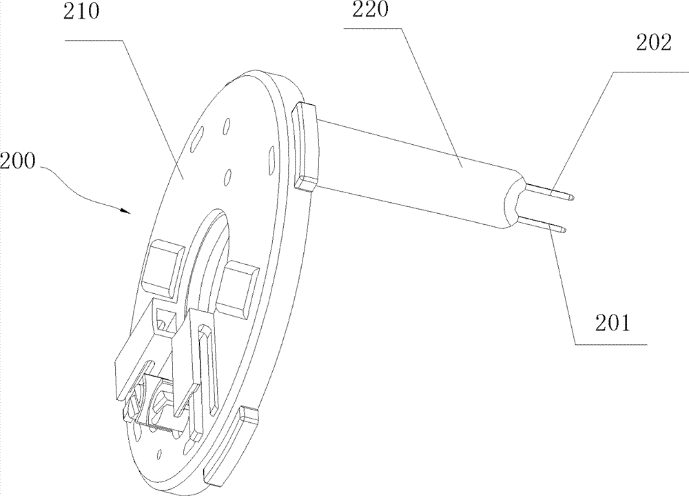 Split type carbon brush bracket and manufacturing method thereof