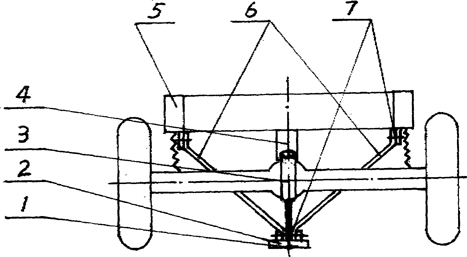 Automobile central brake method and apparatus