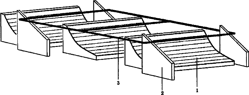 Multiple-row linked solar uniform condensing tracking device