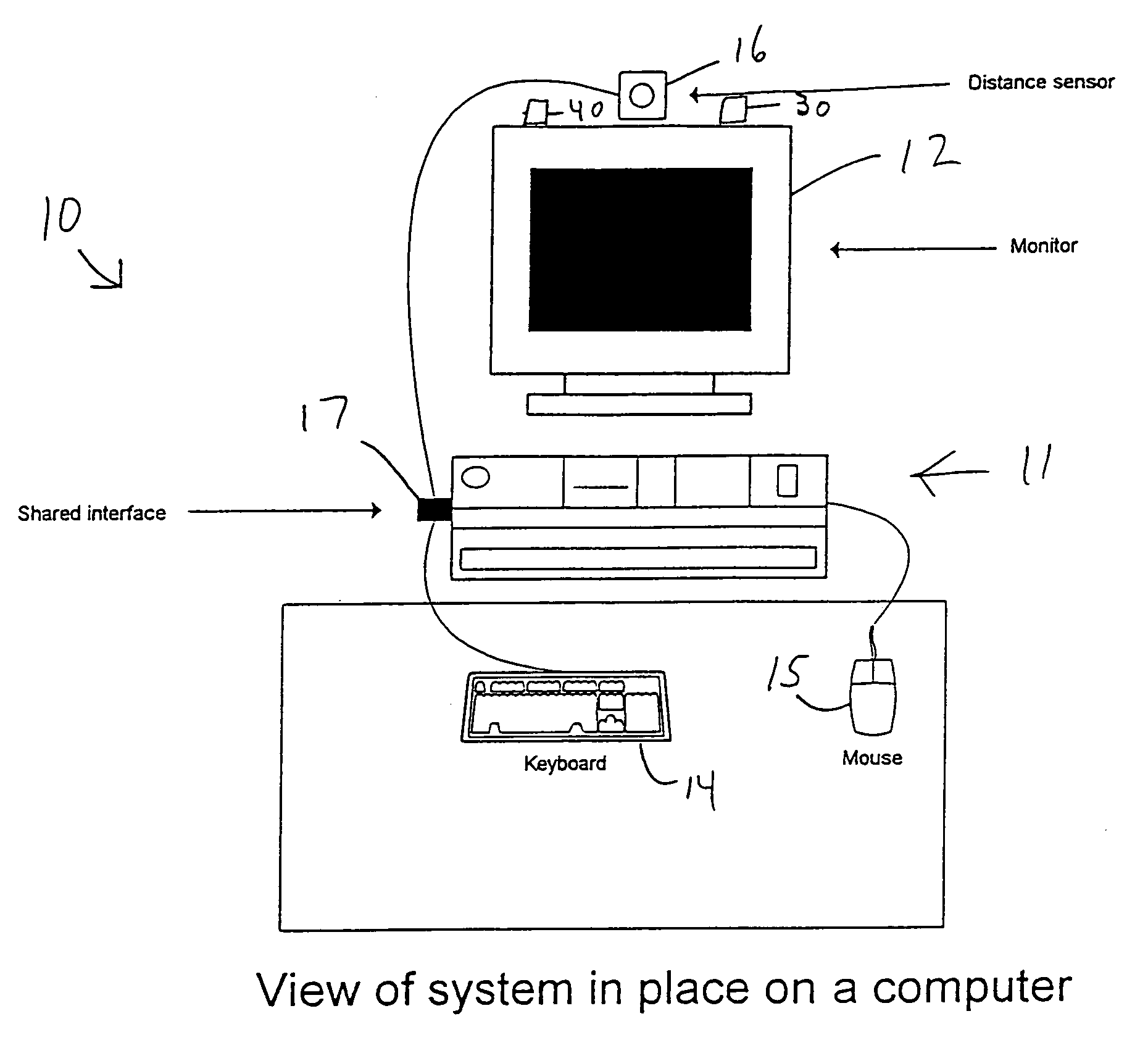 System and method for optimal viewing of computer monitors to minimize eyestrain