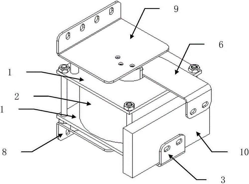 Low-voltage heavy-current ultracrystalline high-frequency transformer