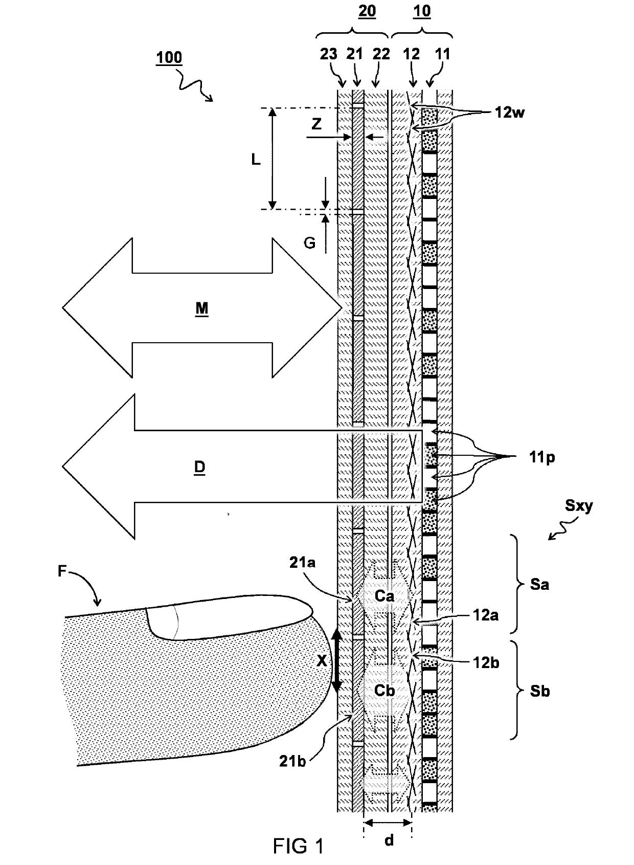 Capacitive touchscreen mirror device and mehtod of manufacturing