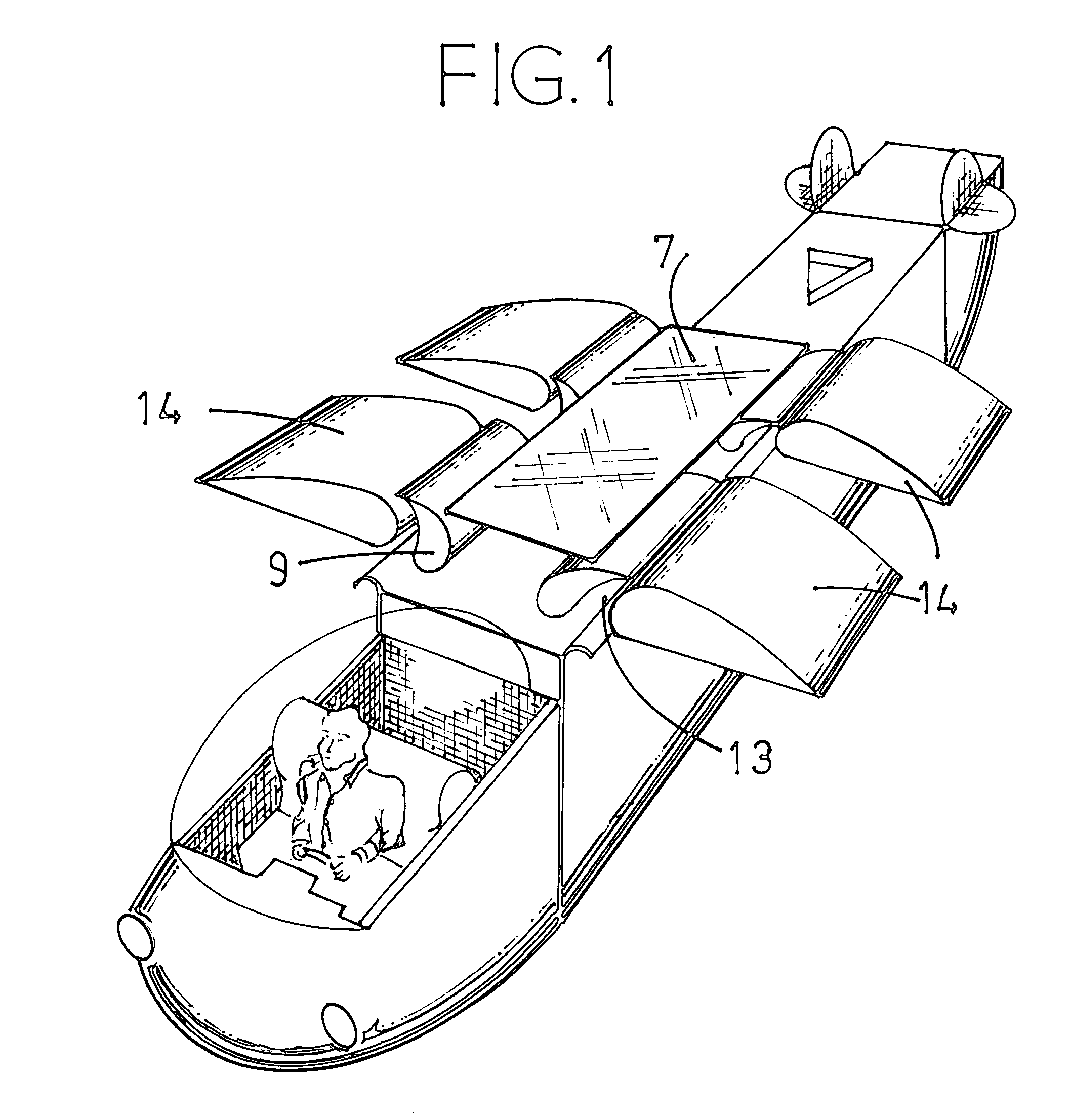 Vertical and horizontal flight aircraft "sky rover"