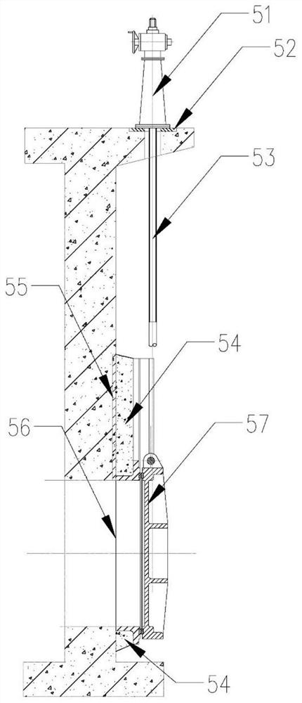 Intercepting well with backward flow preventing and safe flood drainage functions