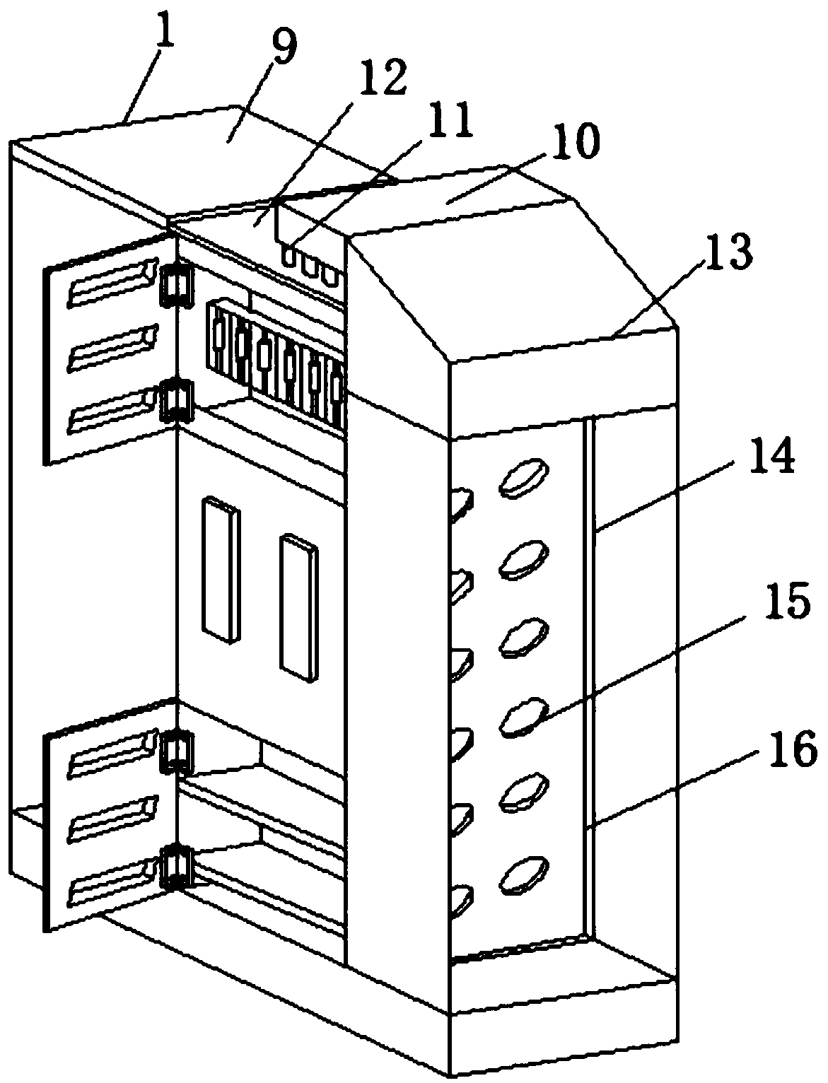 Direct current switch cabinet used for rail traffic