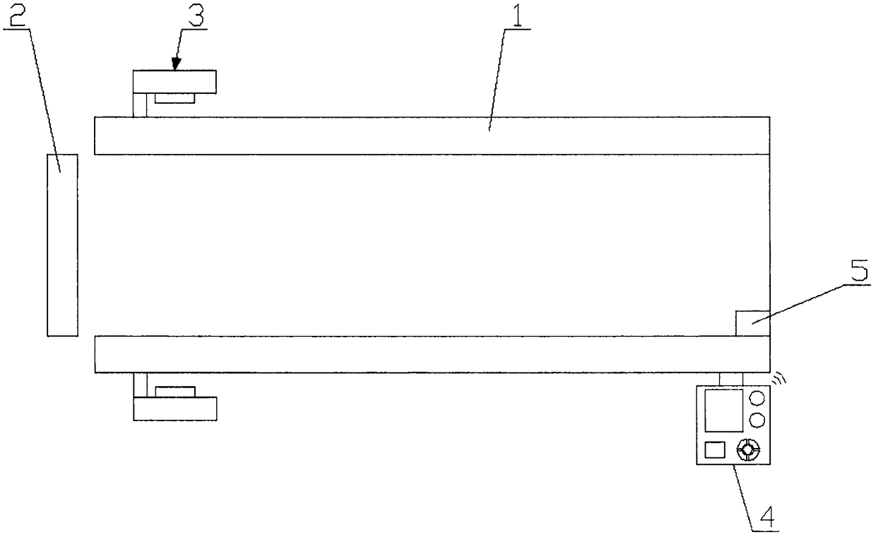 Long jump test device and long jump performance assessment device