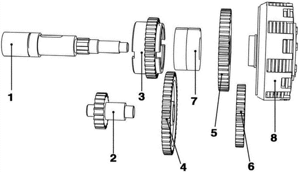 Multi-clutch gear shifting system special for motorcycle and use method of multi-clutch gear shifting system