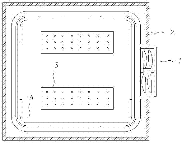 System for adjustment of temperature in curing room