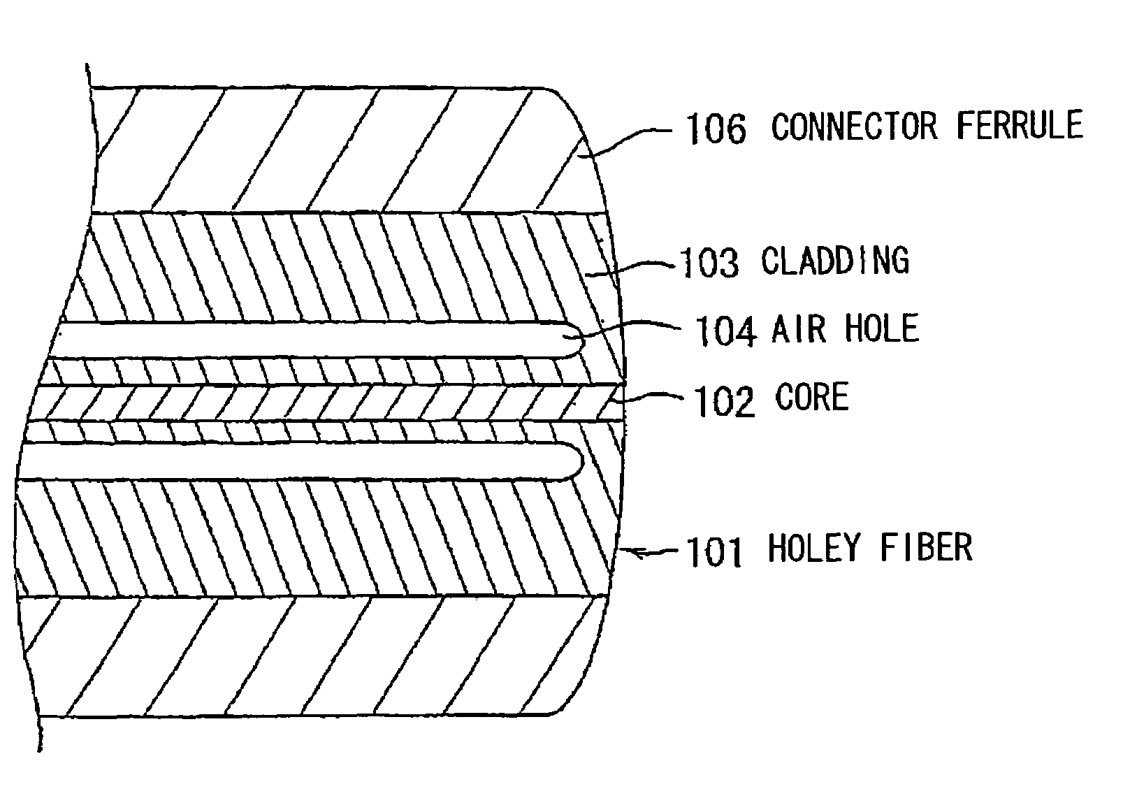 Optical fiber, optical fiber connecting method, and optical connector