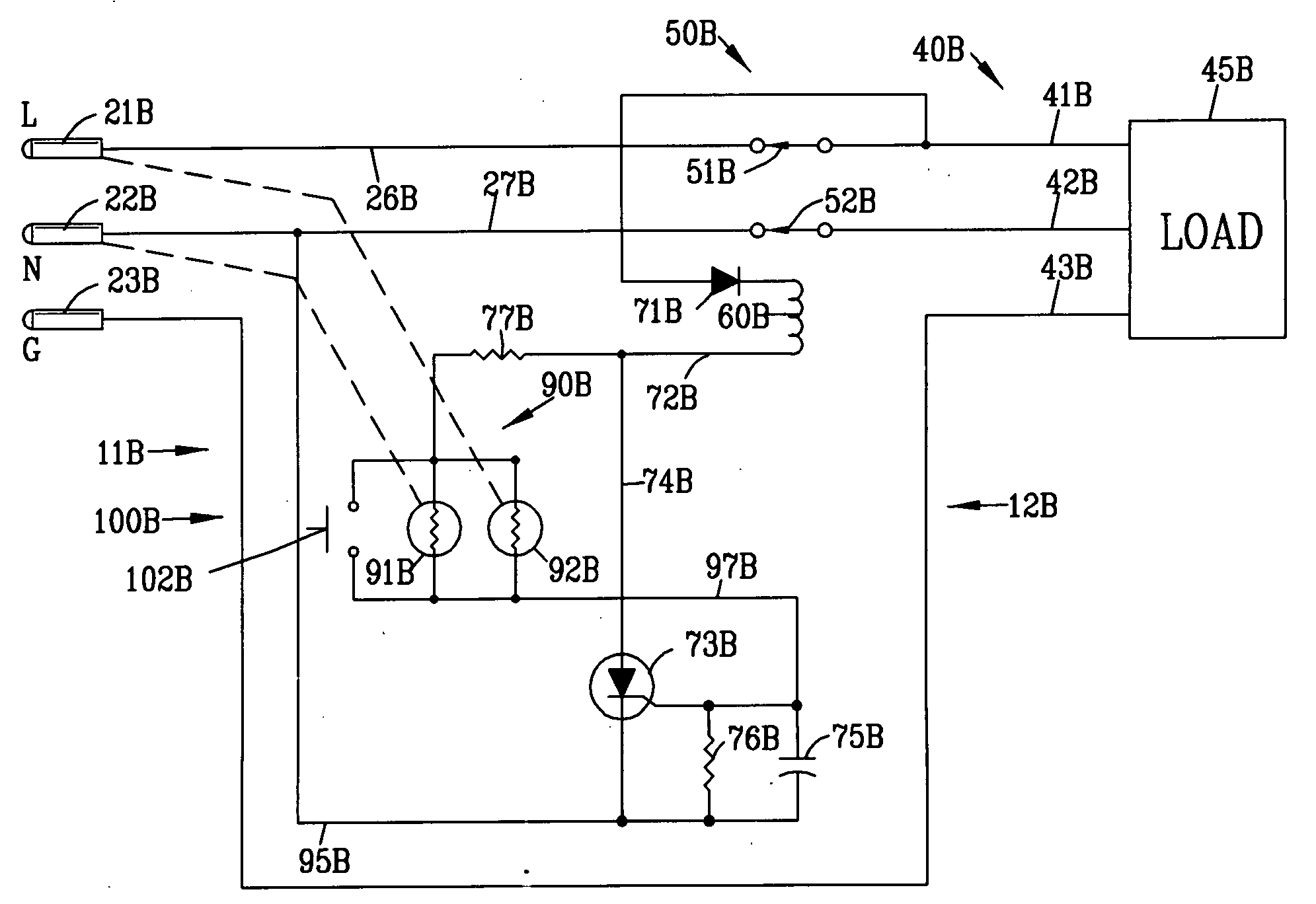 Over heating detection and interrupter circuit