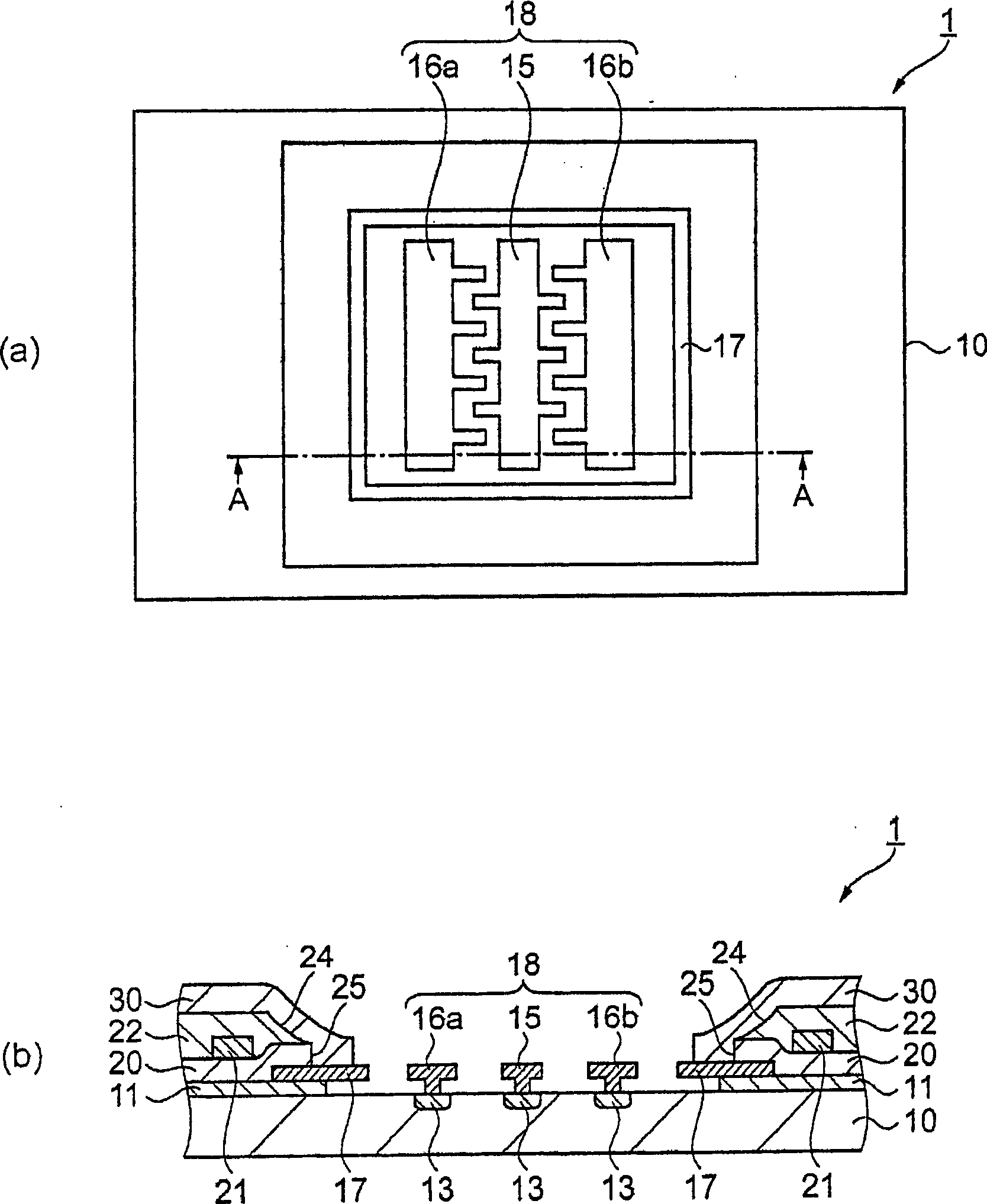 Mems device and manufacturing method of mems device