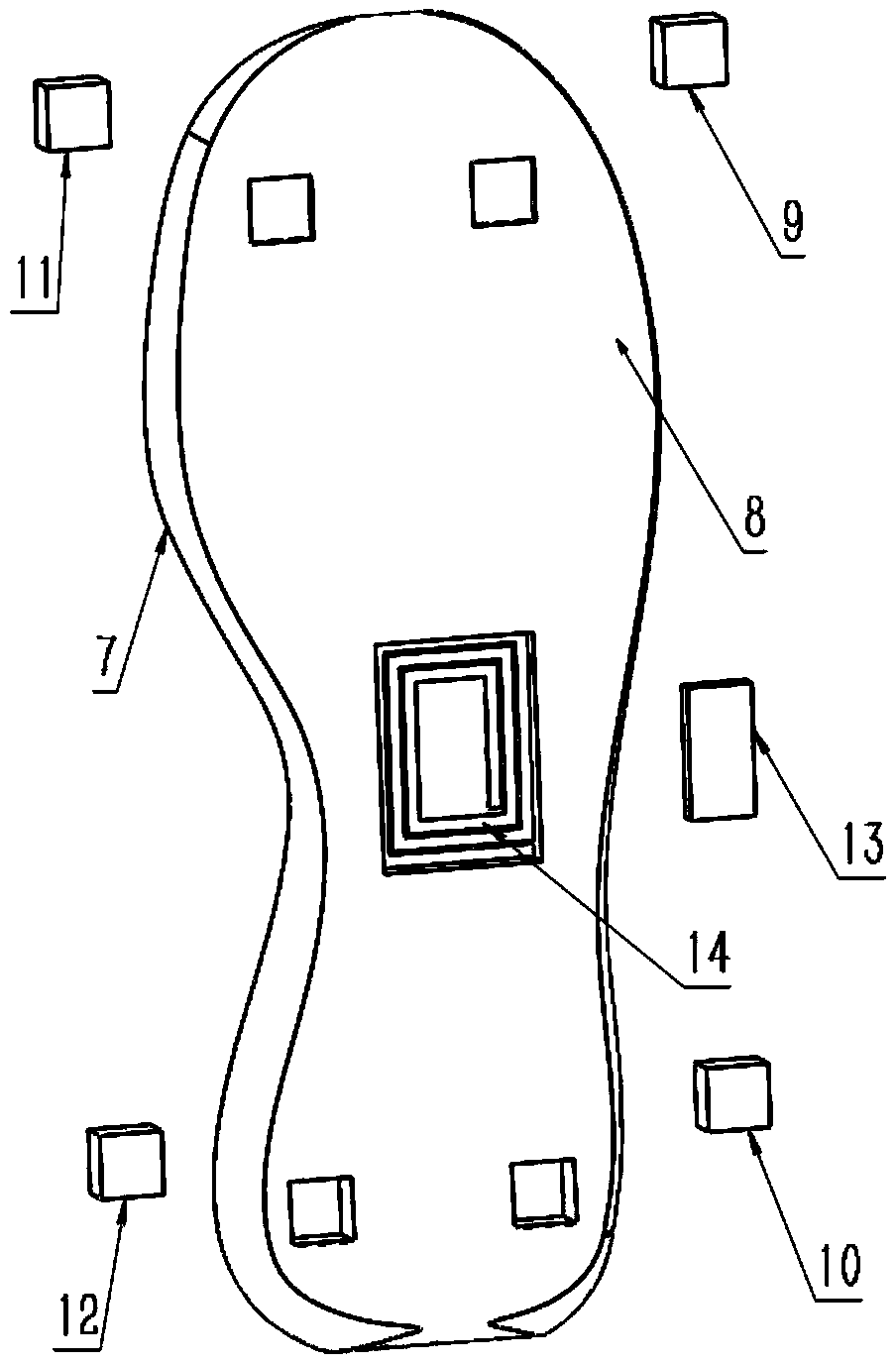 System and method for judging human body motion behaviors based on intelligent shoe