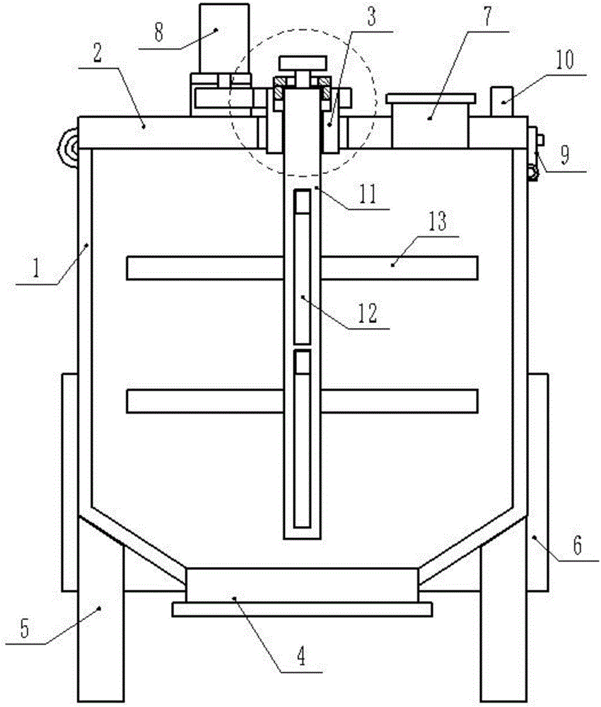 Convenient-to-maintain large-capacity quick-opening reaction kettle