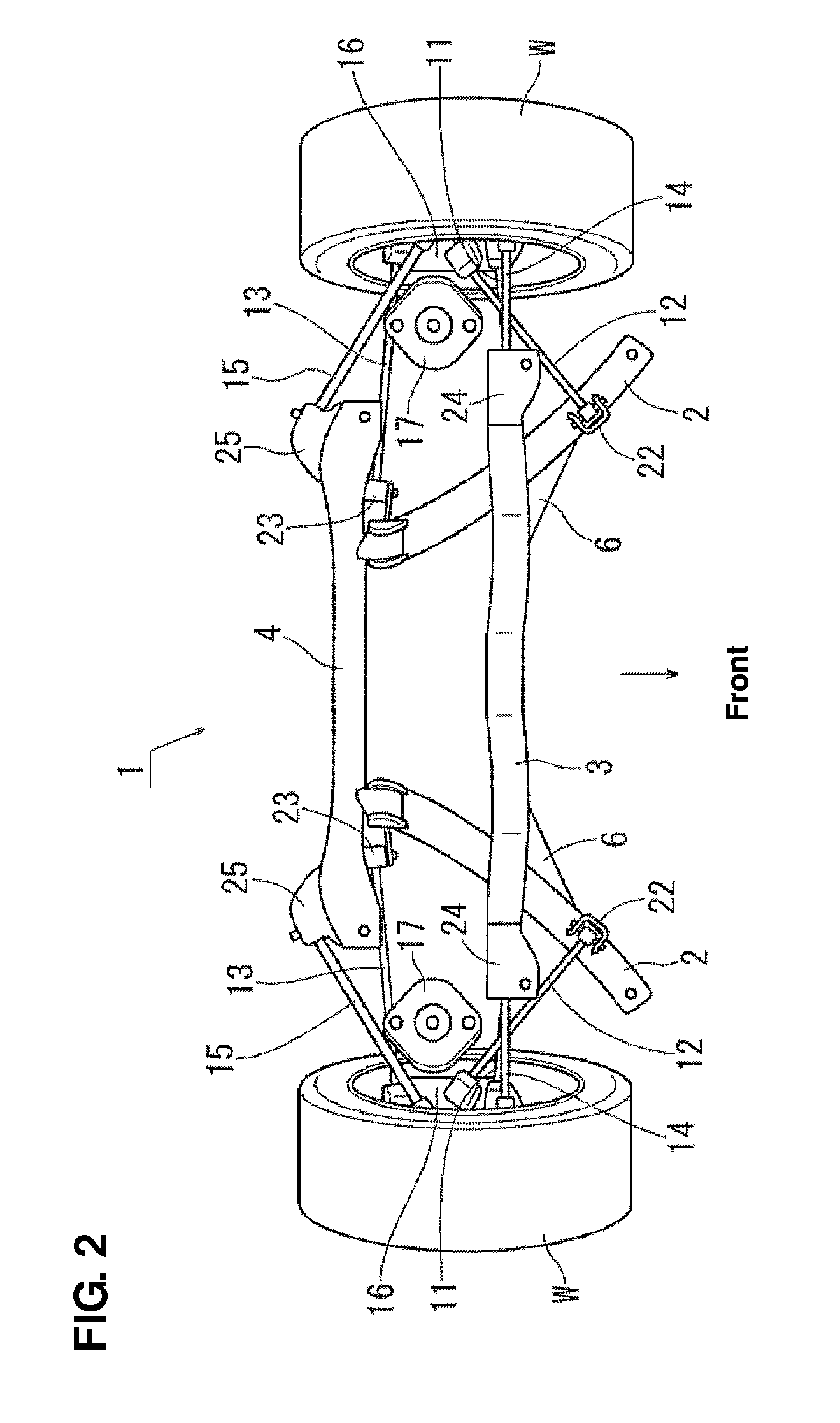 Sub frame structure of automotive vehicle