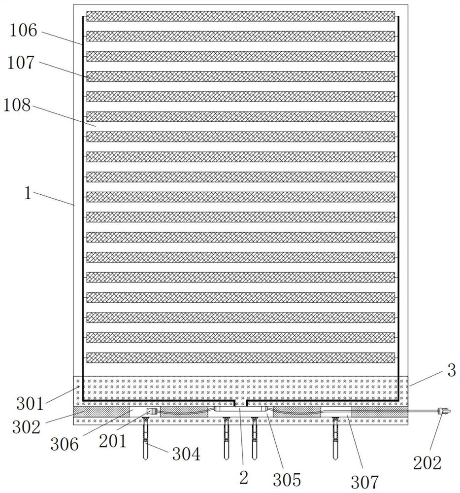 High-transmittance full-glass photovoltaic guardrail